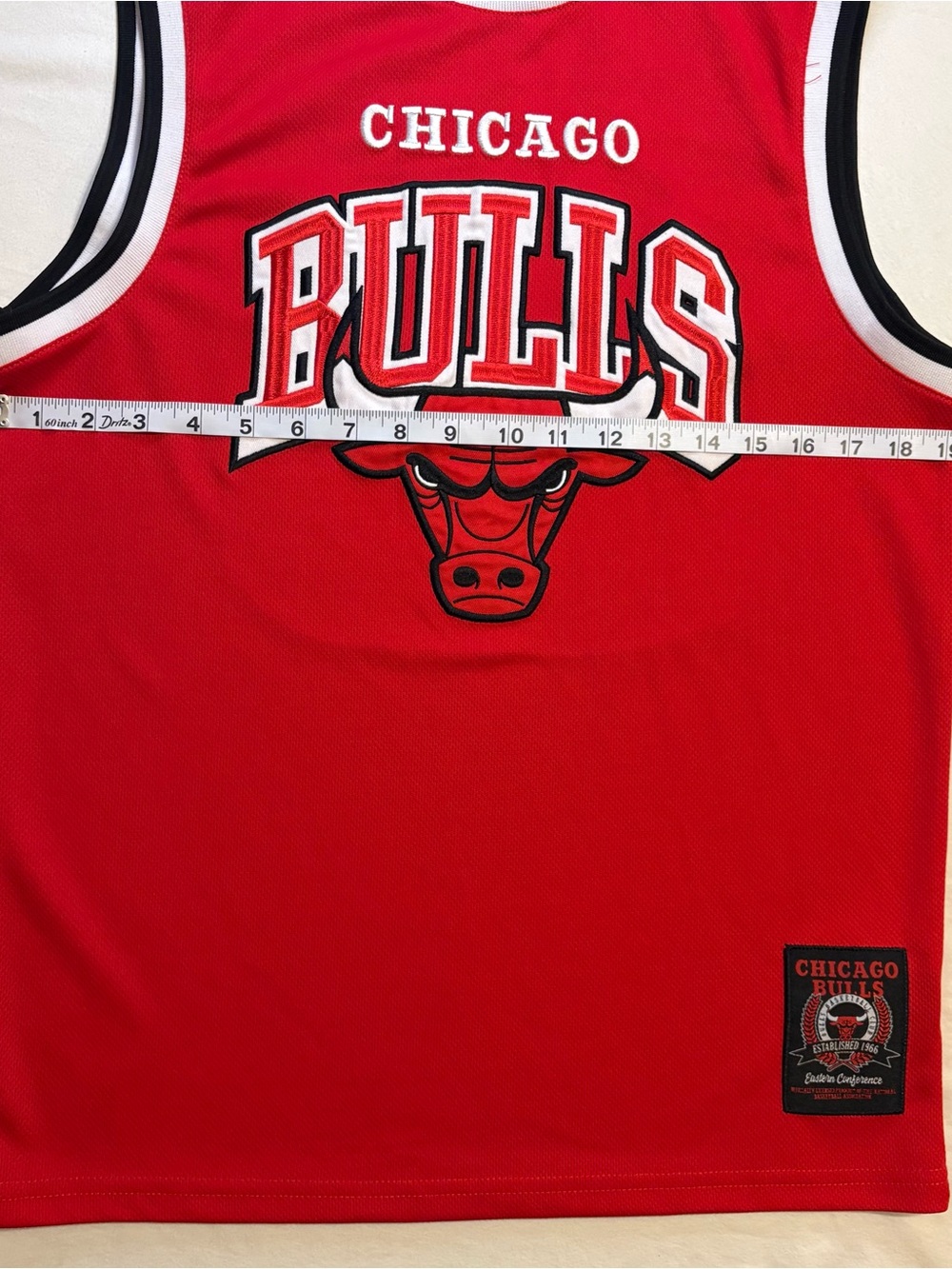 NBA Chicago Bulls Red Sleeveless Basketball Jersey Red/Black/White size S - Picture 2 of 12
